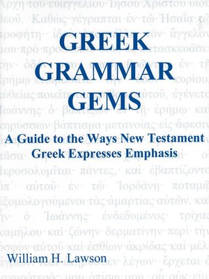 cover image of Greek Grammar Gems